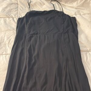 Banana Republic Black Sleeveless Slip Maxi Dress